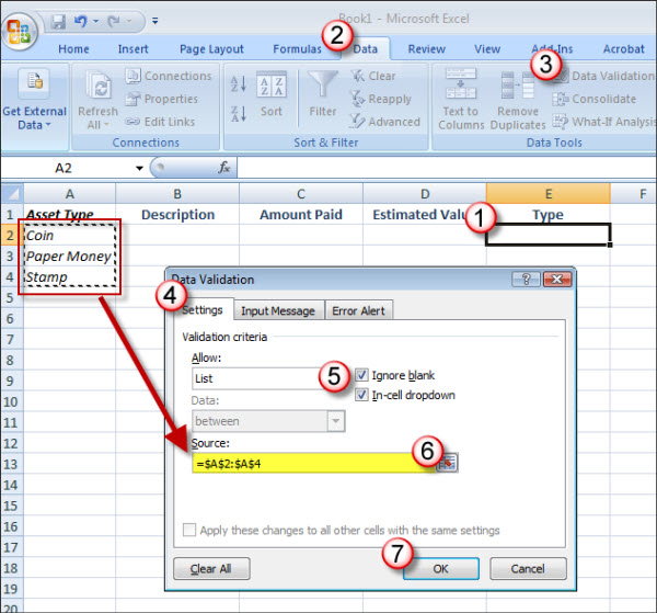 Use Validation Lists In Excel To Control User Input My XXX Hot Girl