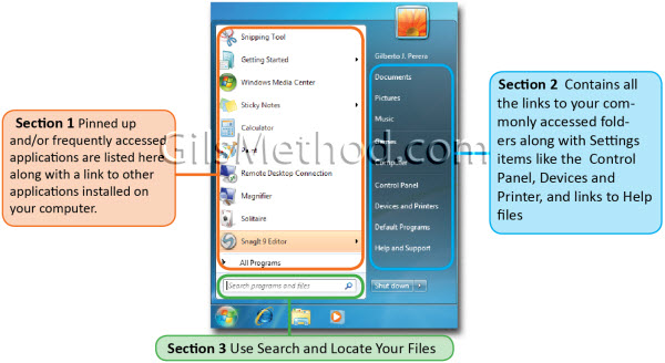 Windows 7 Start Menu Basics