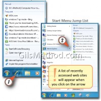 Windows 7 Jump Lists