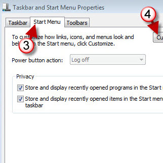 Display Control Panel as Menu Windows 7