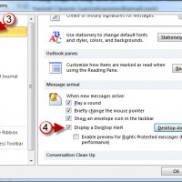 Disable and Customize Outlook 2010 Desktop Alerts