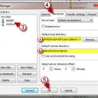 Customize Server Connections in FileZilla