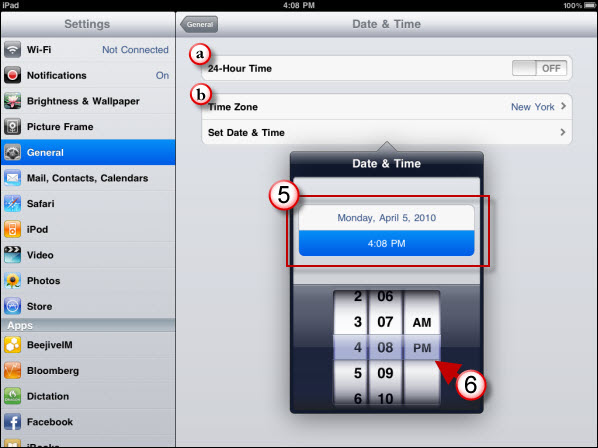 Change Your iPad's Date and Time