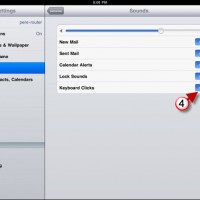 Disable Keyboard Clicking on the iPad