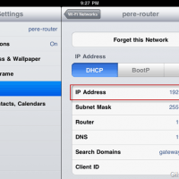 Locate iPad IP Address