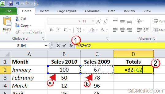 3-ways-to-enter-formulas-in-excel-2010-gilsmethod