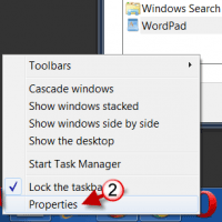 Resize Windows 7 Taskbar Icons
