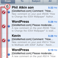 Search Results in iOS4 to Organize Emails