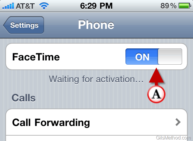 Enable FaceTime on the iPhone 4