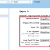 Export Yahoo Contacts