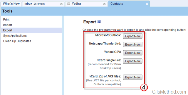 How To Export Your Contact List From Yahoo Gilsmethod Com