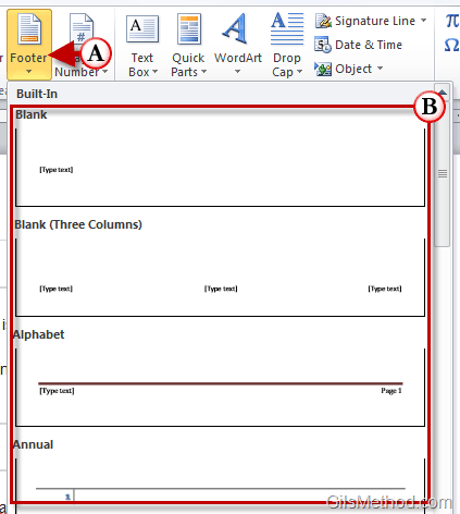 Edit Header and Footer in Word 2010
