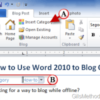 Blog with Word 2010